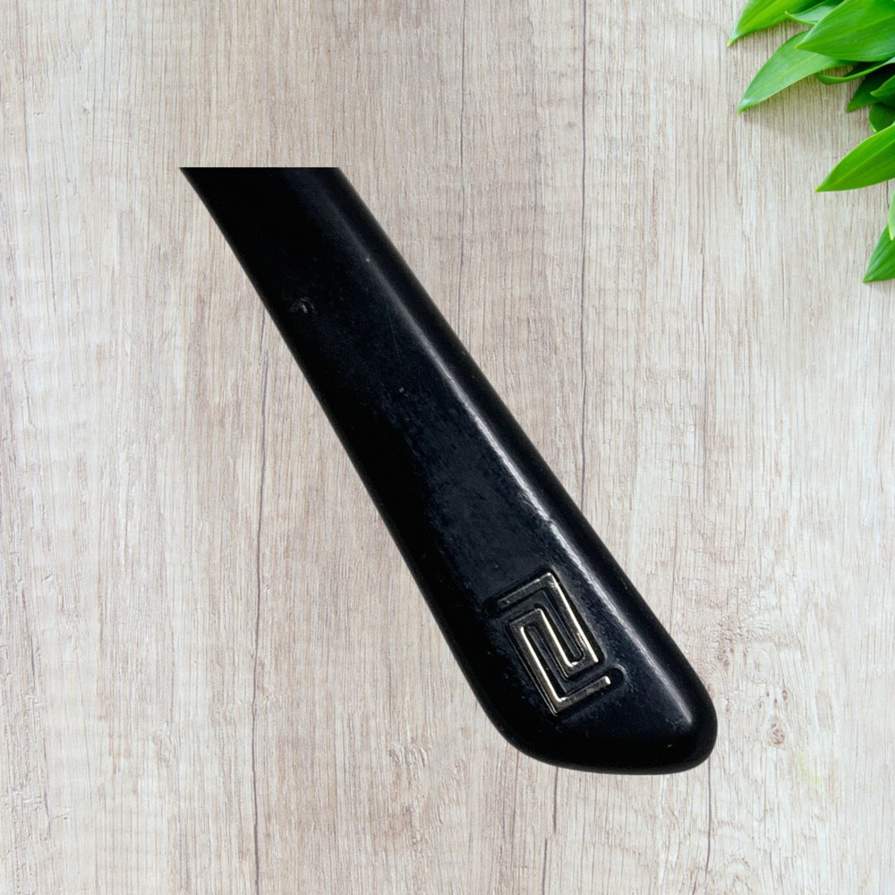 Versace Black Rectangular Half Rim Eyeglasses Fra… - image 8